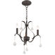 Caterina 3 Light 13 inch English Bronze Mini Chandelier Ceiling Light