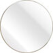 Beni 36 X 36 inch Brass Wall Mirror