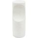 Stevie 23.5 X 14 inch White Stone Indoor Outdoor Accent Table