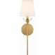 Broche Sconce Wall Light in Antique Gold