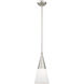 Stockholm 1 Light 7 inch Brushed Nickel Mini Pendant Ceiling Light