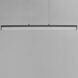Crossbar LED 1.25 inch Black Single Pendant Ceiling Light