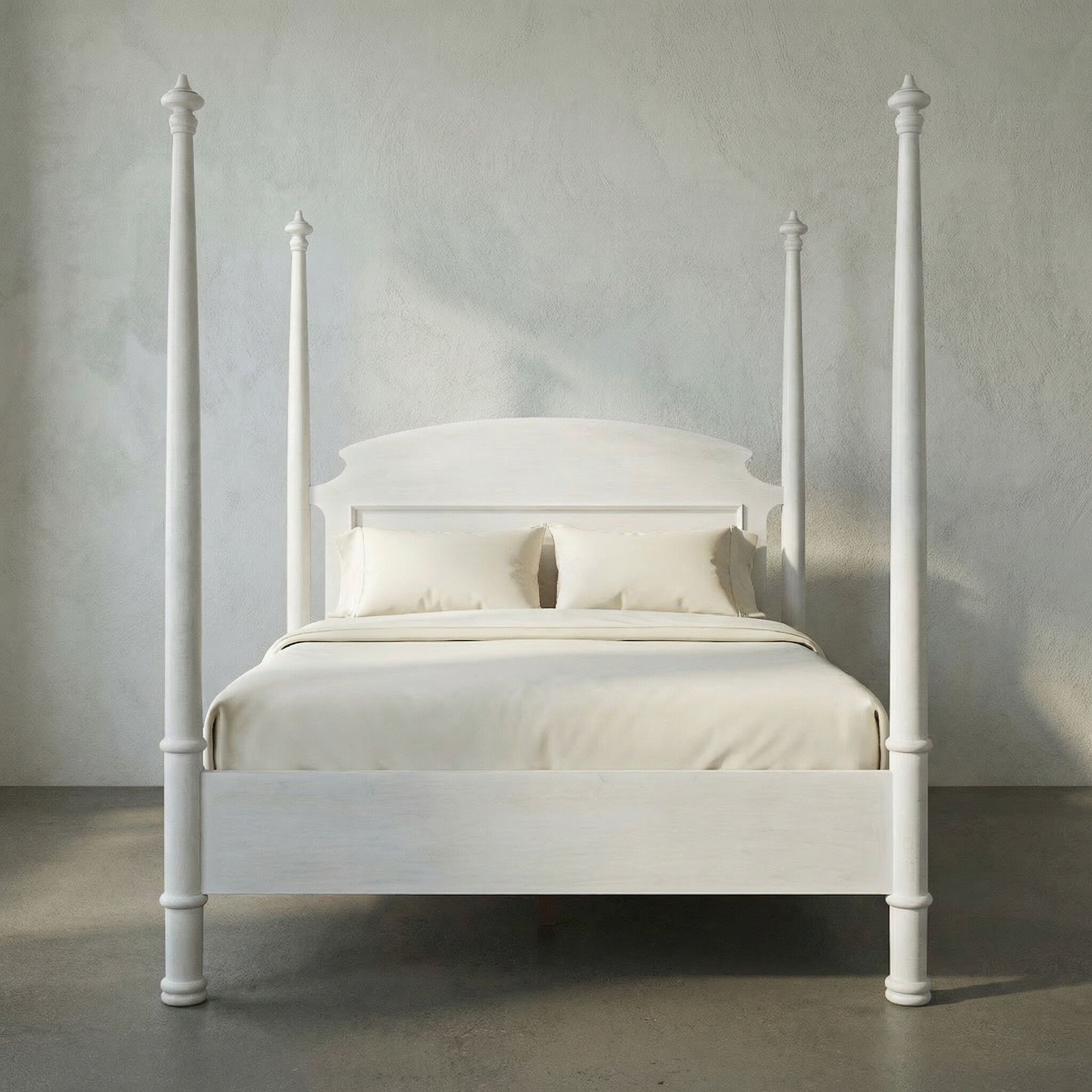 New Douglas White Wash Bed, Queen