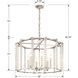 Carson 6 Light 28 inch Polished Nickel Lantern Chandelier Ceiling Light
