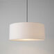 Stretch 1 Light 15 inch Weathered Brass Pendant Ceiling Light in White Linen