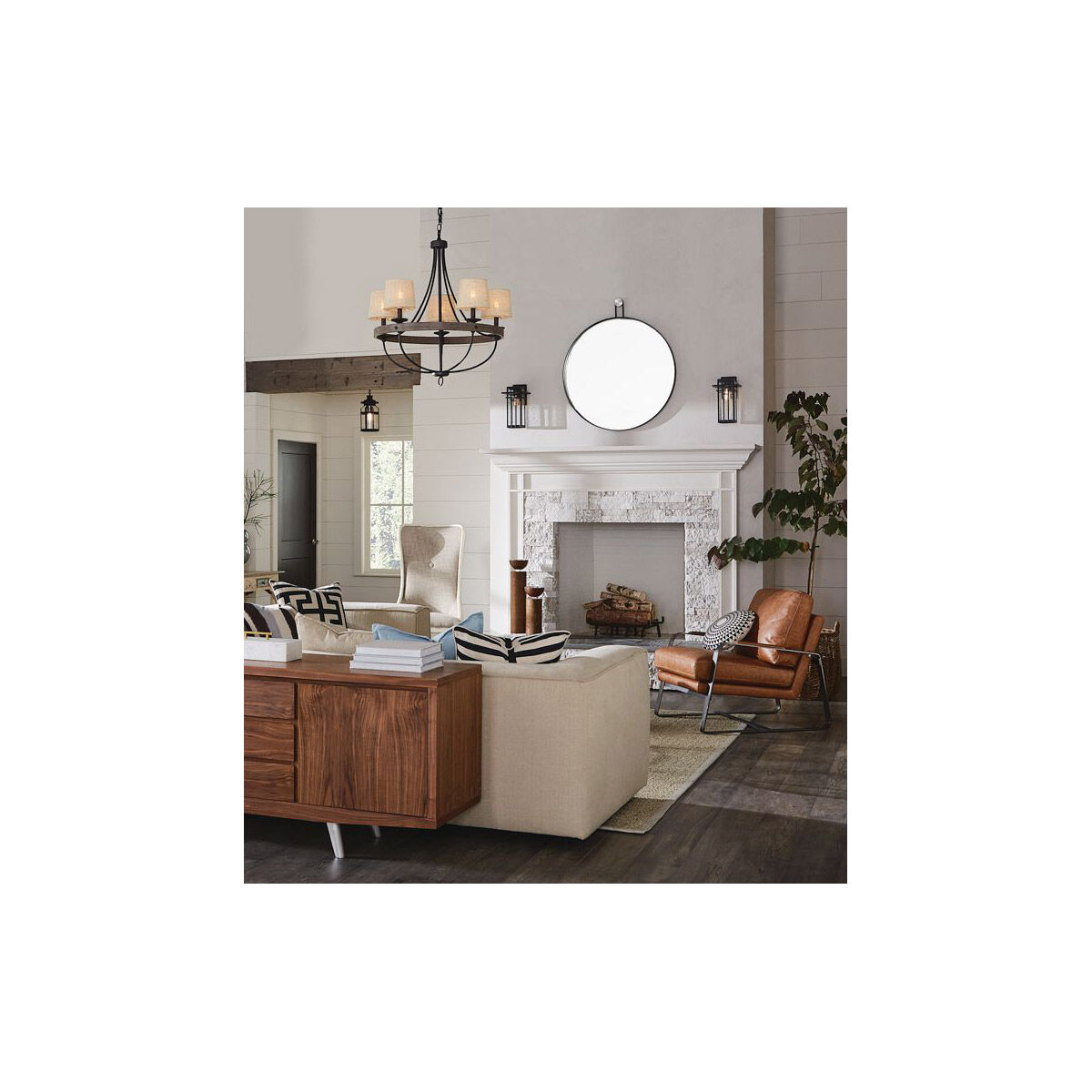 Haslett 1 Light 8 inch Textured Black Outdoor Hanging Lantern