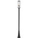 Sana 3 Light 120.5 inch Black Outdoor Post Mounted Fixture