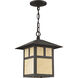 Montclair Mission 1 Light 10 inch Bronze Outdoor Pendant Lantern