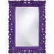 Barcelona 46 X 32 inch Glossy Royal Purple Wall Mirror
