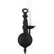 Williamsburg 1 Light 4 inch Black Sconce Wall Light