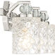 Crystal Kay 3 Light 24.5 inch Chrome Bath Vanity Wall Light