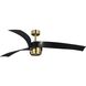Insigna 60 inch Vintage Brass with Matte Black Blades Ceiling Fan