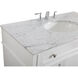 Park Avenue 42 X 22 X 35 inch White Vanity Sink Set