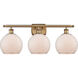 Ballston Farmhouse Chicken Wire LED 26 inch Brushed Brass Bath Vanity Light Wall Light, Ballston