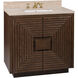 Morombe 36 X 36 inch Cocoa/Natural/White Vanity with Undermount Sink