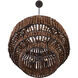 Beaudelle 9 Light 30 inch Dark Bronze Pendant Ceiling Light
