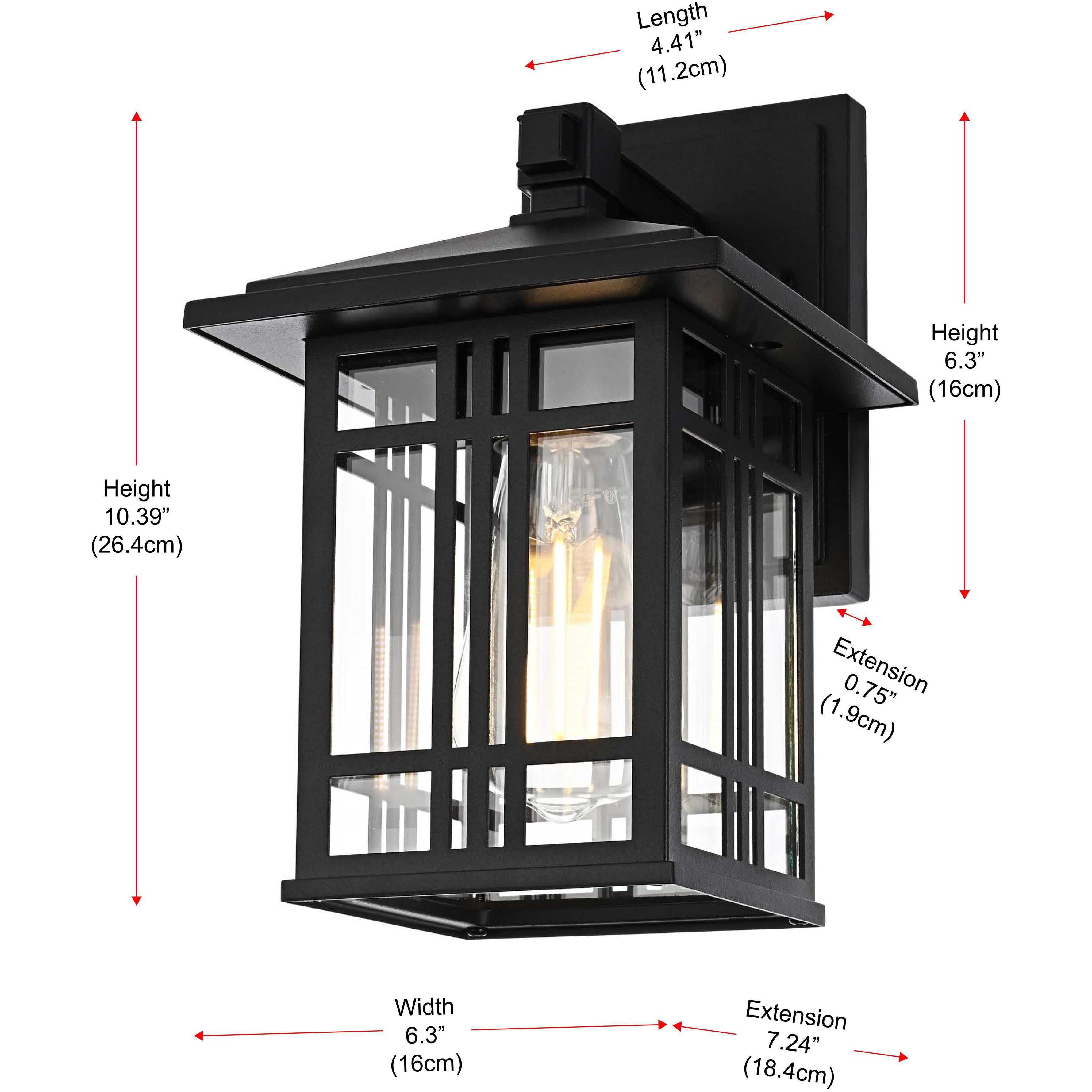Harley 1 Light 10 inch Black Outdoor Wall Sconce