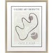 Les Fossiles / Nouveau Gray and Neutral and White and Black Framed Art
