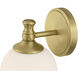 Orlisse 1 Light 6 inch Vintage Brass Wall Sconce Wall Light