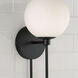 Ansley 1 Light 6.5 inch Matte Black Sconce Wall Light