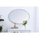Eternity 34 X 24 inch Silver Wall Mirror