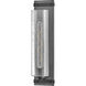 Sawyer LED 6 inch Aged Zinc with Distressed Black Vanity Light Wall Light