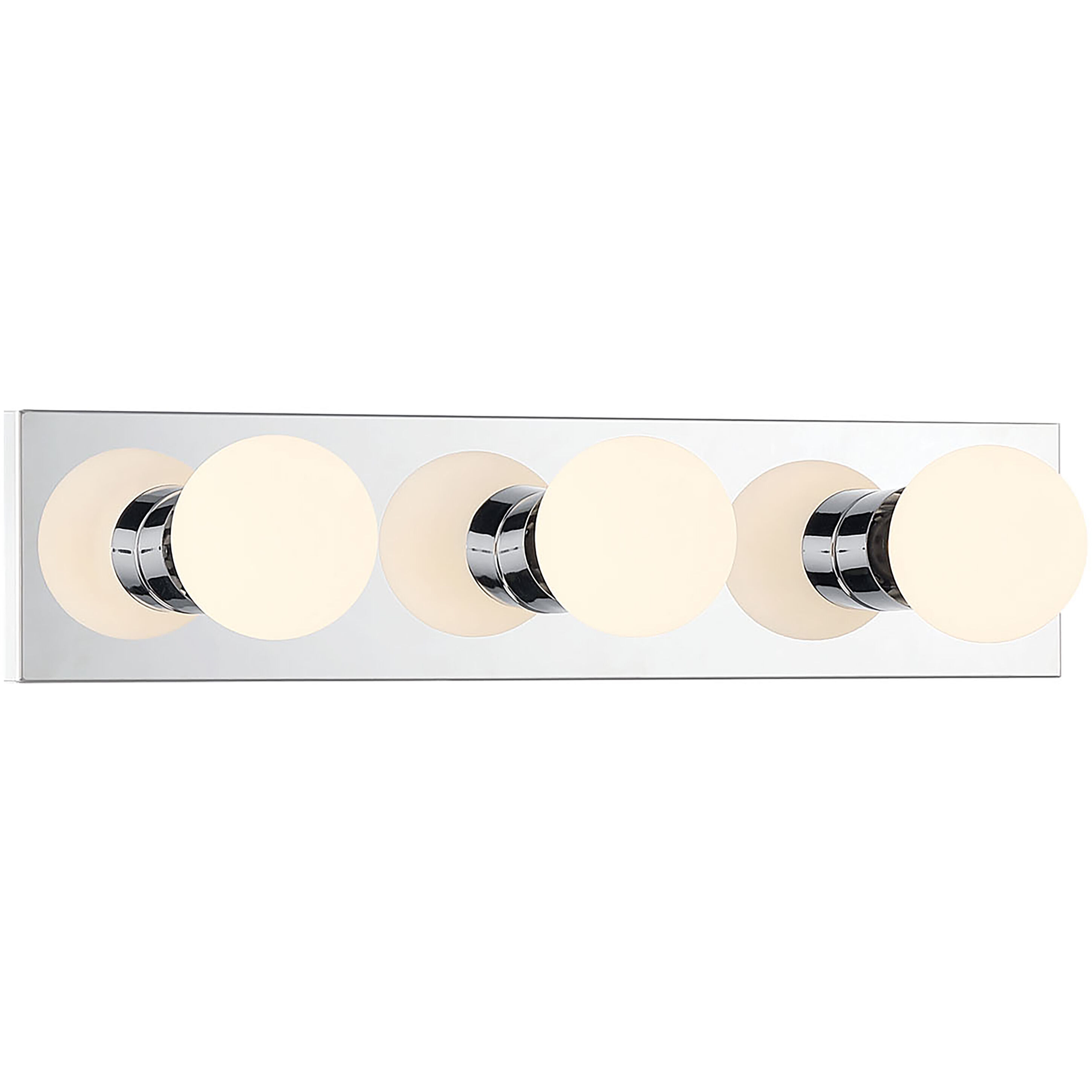 Bellisse 3 Light 18 inch Chrome Bathroom Vanity Light Bar Wall Light