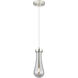 Owego 1 Light 4.75 inch Satin Nickel Pendant Ceiling Light in Light Smoke Glass