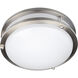 Solero II LED 16.5 inch Brushed Steel Flush Mount Ceiling Light
