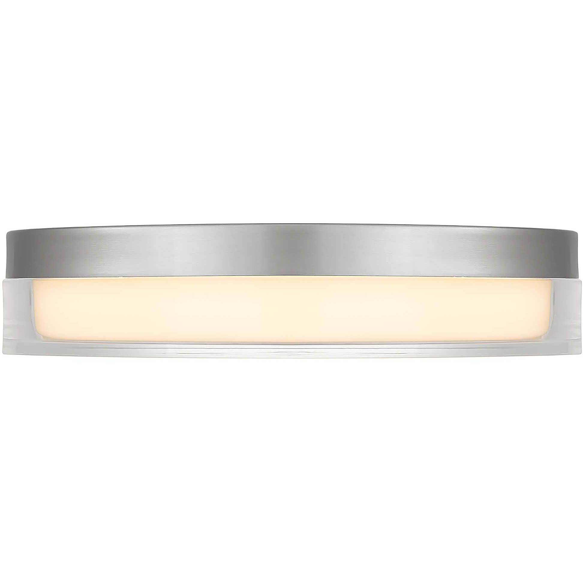 Sunspot LED 12 inch Brushed Stainless Steel Outdoor Flush Mount