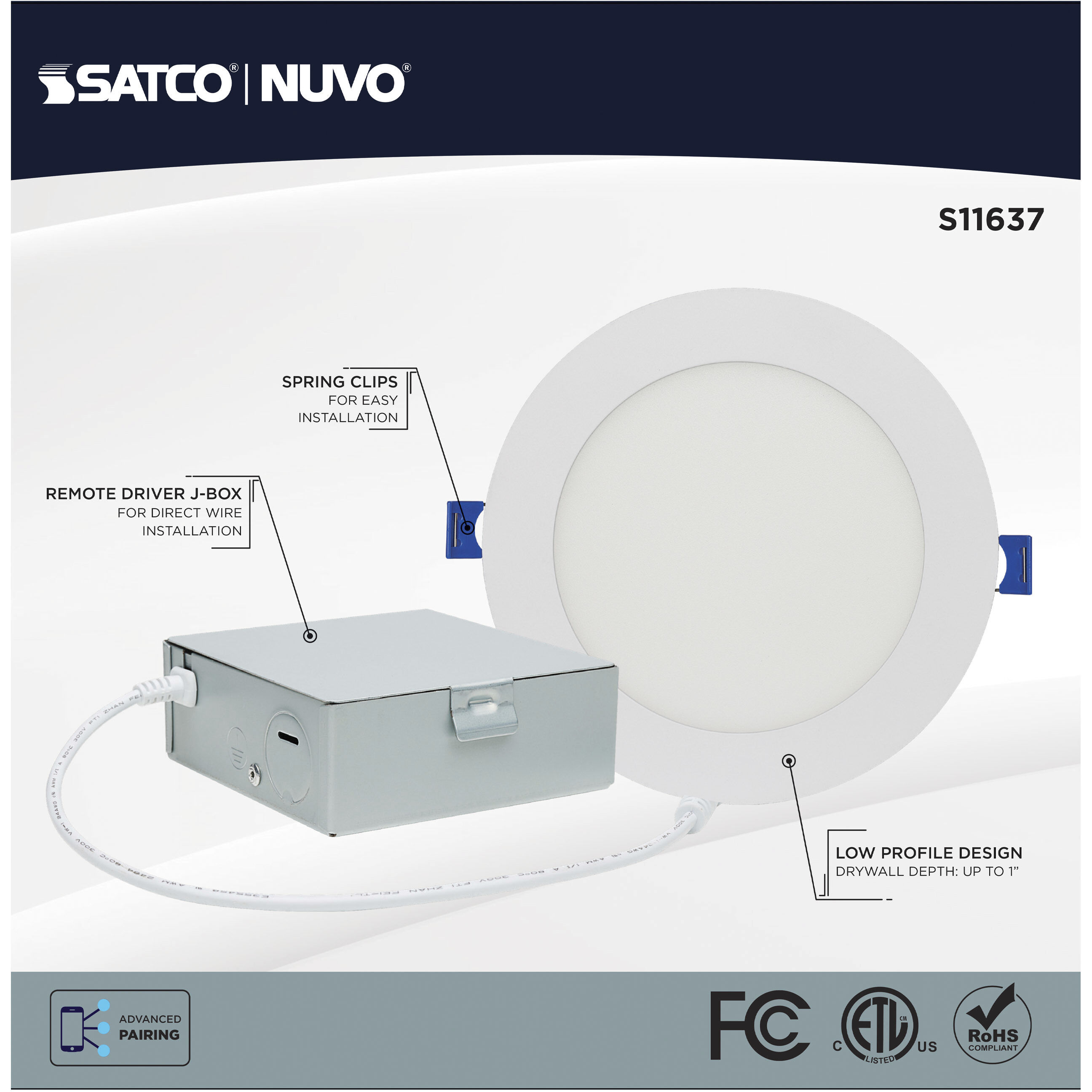 Starfish Integrated LED White Recessed