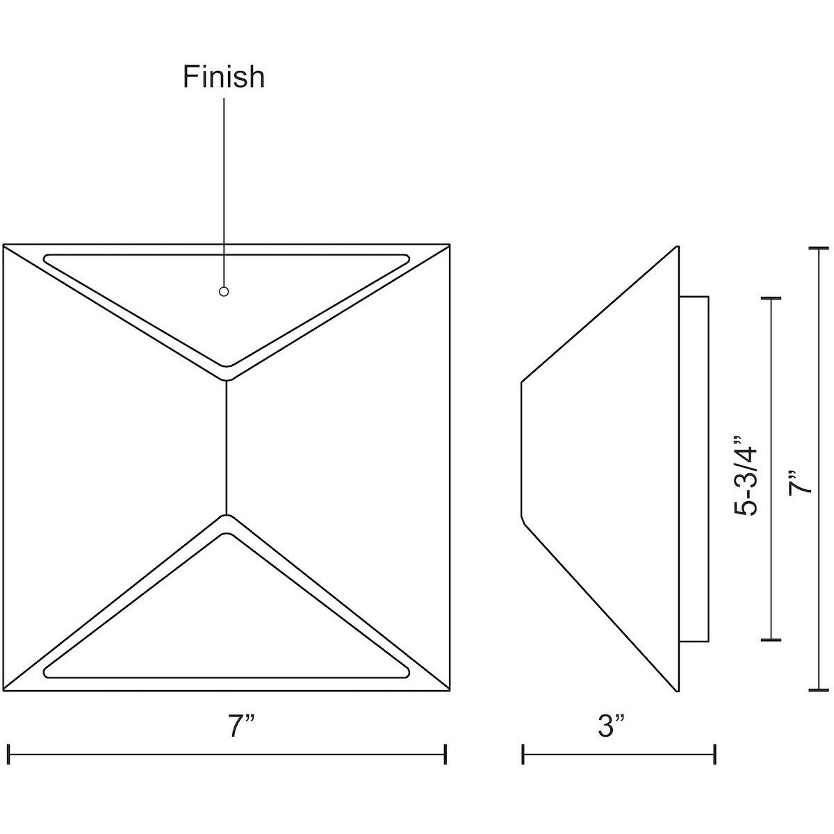 Indio LED 7 inch White Exterior Wall Sconce