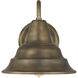 Carmel 1 Light 11 inch Statuary Bronze Outdoor Wall Lantern, Large