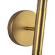 Alora Mood Arden LED 6 inch Brushed Gold Wall/Vanity Light Wall Light