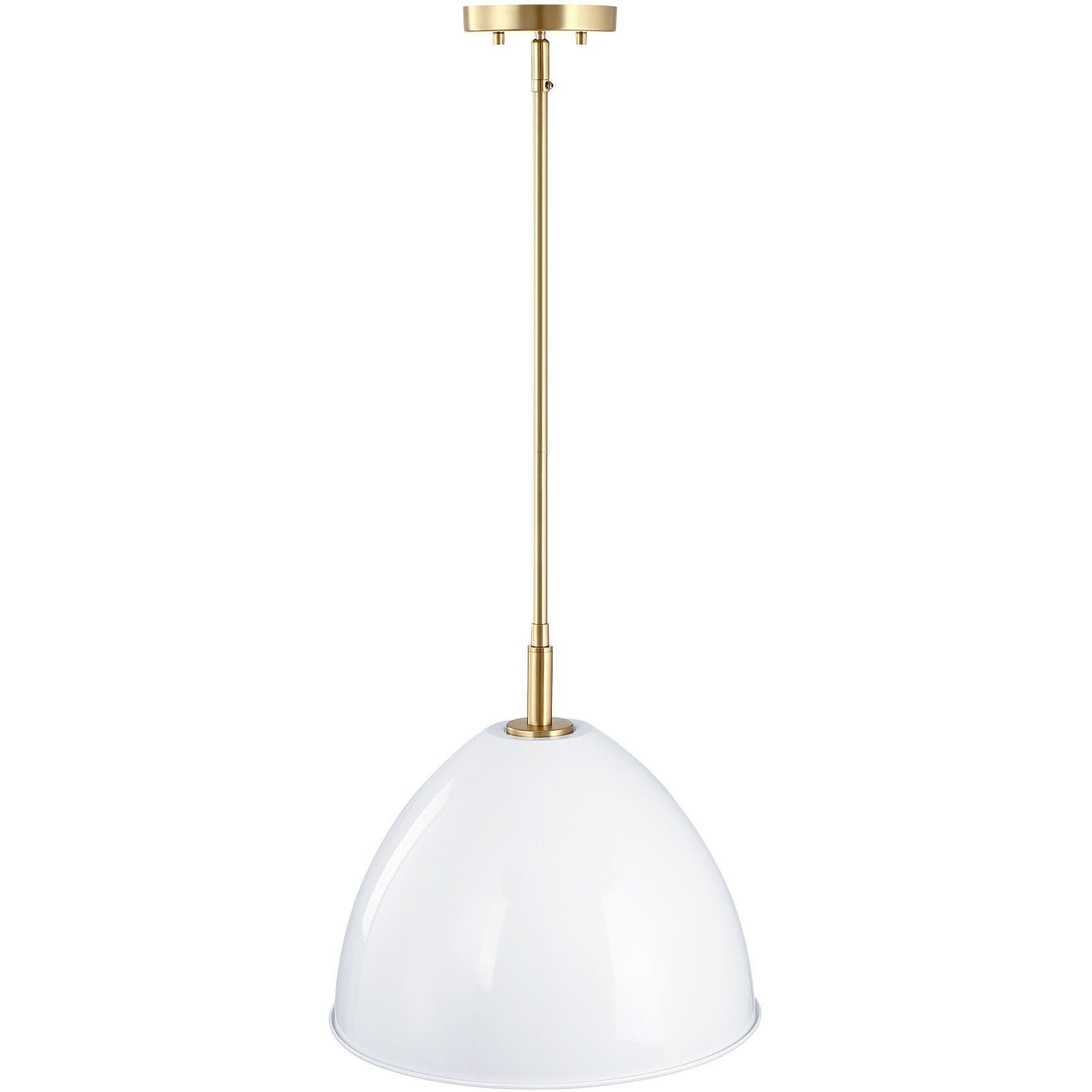 Biba 1 Light 15 inch Brushed Gold Pendant Ceiling Light