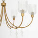 Meriam 6 Light 34.75 inch Brushed Brass Chandelier Ceiling Light