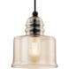 Art Glass 1 Light 7 inch English Bronze Mini Pendant Ceiling Light