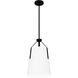 Faye 1 Light 11.25 inch Matte Black Mini Pendant Ceiling Light