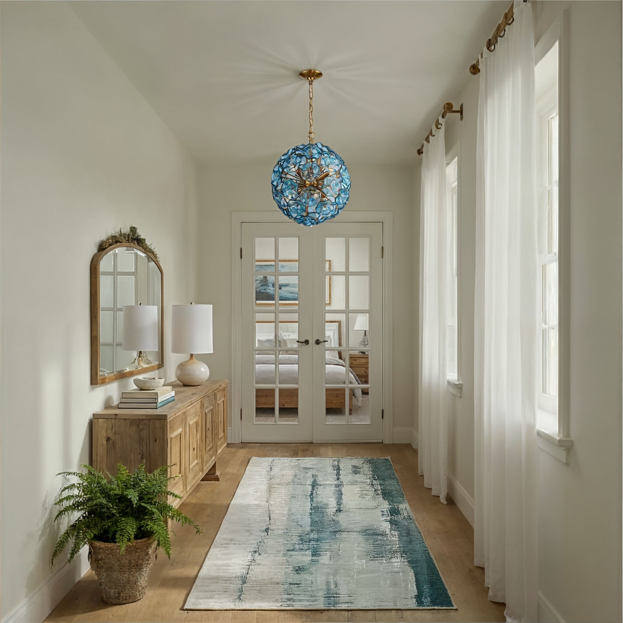 Esme 6 Light 18.25 inch Aged Brass Chandelier Ceiling Light