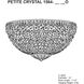 Petit Crystal 5 Light 14 inch Polished Silver Flush Mount Ceiling Light in Spectra