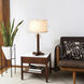 Swiss Cross 29 inch 9 watt Dark Walnut and Weathered Brass Table Lamp Portable Light