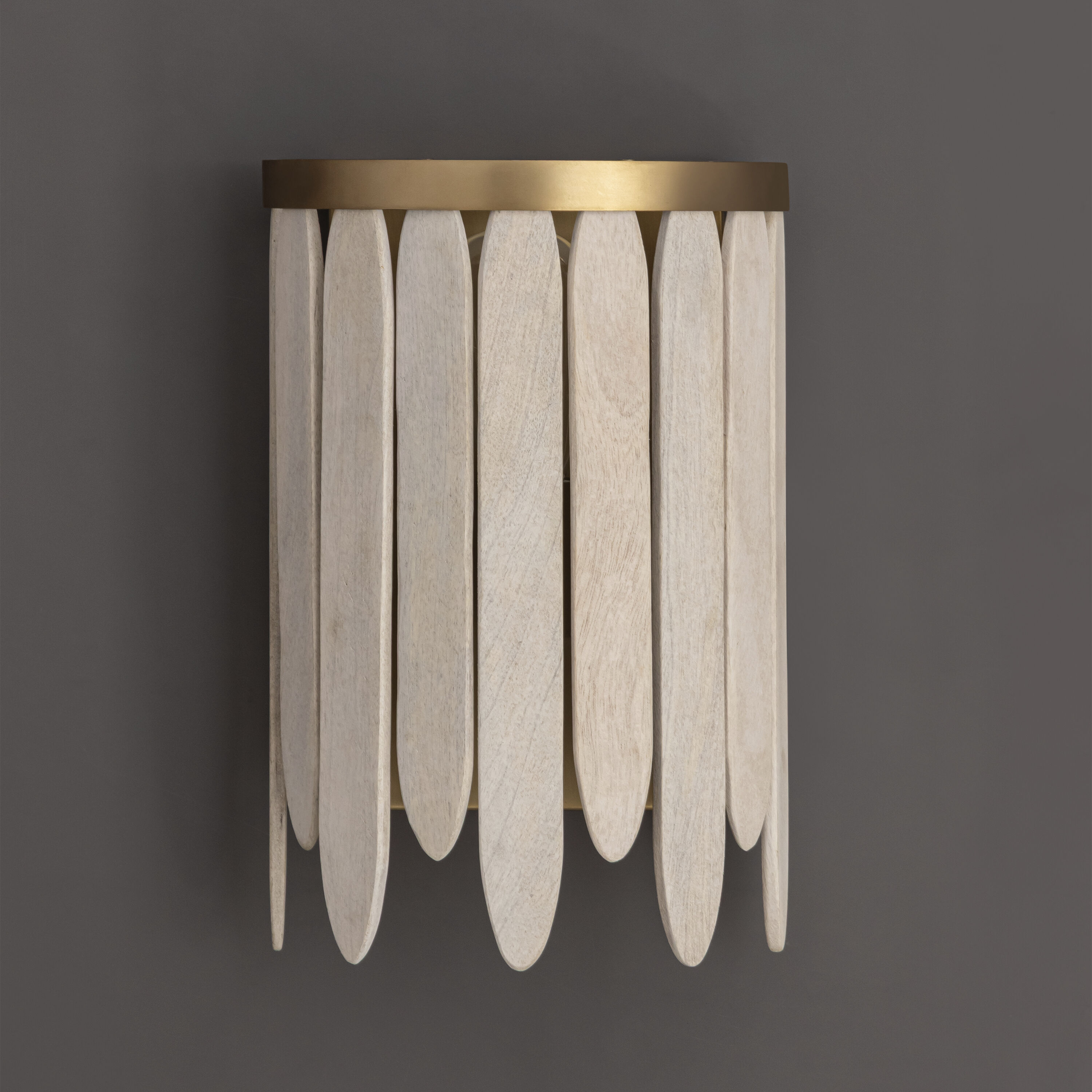 Marimba 1 Light 5 inch Weathered White Wall Sconce Wall Light
