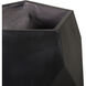 Polygon Black Outdoor Planter