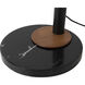 Lodi 90 inch 9 watt Matte Black and Walnut Arc Floor Lamp Portable Light