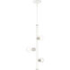 Bannister 3 Light 6 inch White Pendant Ceiling Light