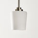 Windom 1 Light 4.25 inch Brushed Nickel Pendant Ceiling Light