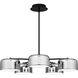 Gabriel 32 inch Matte Black Chandelier Ceiling Light