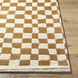 Damier 120 X 96 inch Light Sage / Medium Gray Handmade Rug in 8 x 10