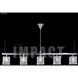 Contemporary 5 Light 48 inch Silver Linear Chandelier Ceiling Light