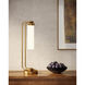Wynwood 22.25 inch 60.00 watt Vintage Brass/Glossy Opal Table Lamp Portable Light